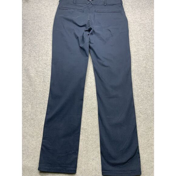 Mack Weldon Tech Chino Pants 32x34 Mens Navy Blue Daily Wear Stretch Casual - Picture 3 of 13